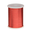 Remington Industries Magnet Wire, Enameled Copper Wire, 43 AWG, 1.0 Lbs, 66092' Length, 0.0024" Diameter, Red 43SNSPR